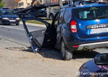 Mostar: Teška prometna nezgoda na Buni