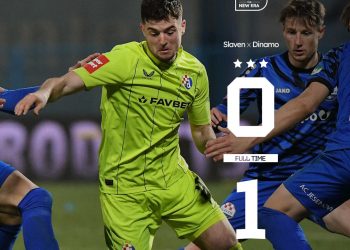 Golom Stojkovića Dinamo pobijedio Slaven i ostao u utrci za titulu