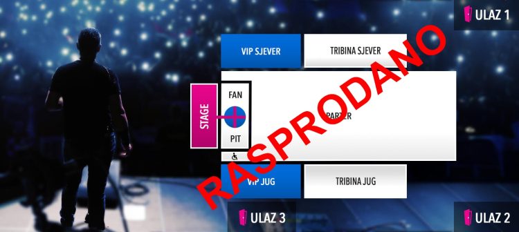 Rasprodane karte za Thompsonov koncert, na crno ulaznice nude po visokim cijenama i u zamjenama za stanove