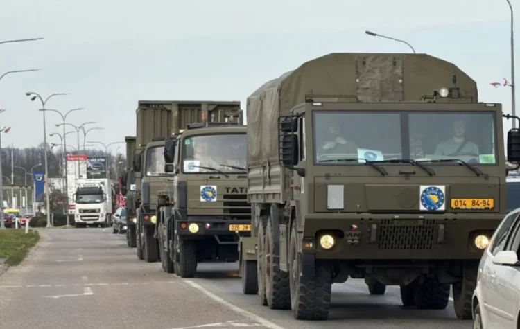 Konvoj vozila EUFOR-a ušao u Banja Luku