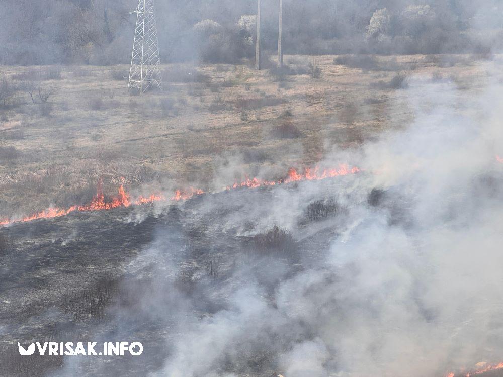 Vatra na zaobilaznoj cesti u Širokom Brijegu
