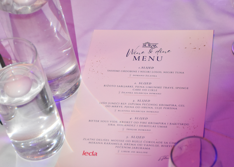 Wine & Dine večer u restoranu Borak: Spoj vrhunskih okusa i elegancije