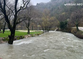 Široki Brijeg: Evo kako izgleda nabujala Lištica nakon obilne kiše