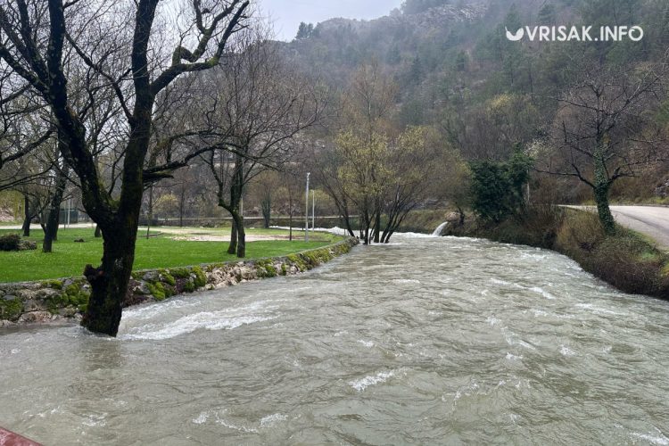 Široki Brijeg: Evo kako izgleda nabujala Lištica nakon obilne kiše