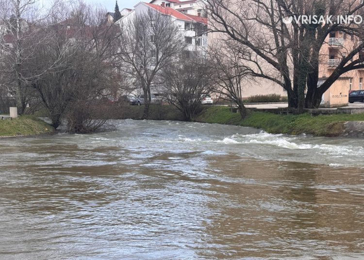Široki Brijeg: Evo kako izgleda nabujala Lištica nakon obilne kiše