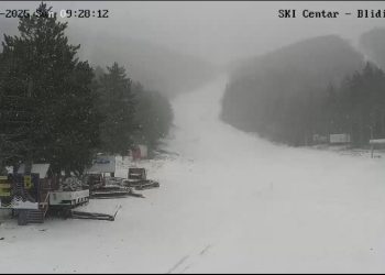 Snijeg na Blidinju ponovno pada