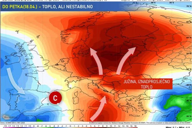 Upozorenje: Najavljeno nestabilno vrijeme u BiH