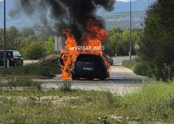 Zapalio se još jedan automobil na cesti Široki Brijeg – Mostar
