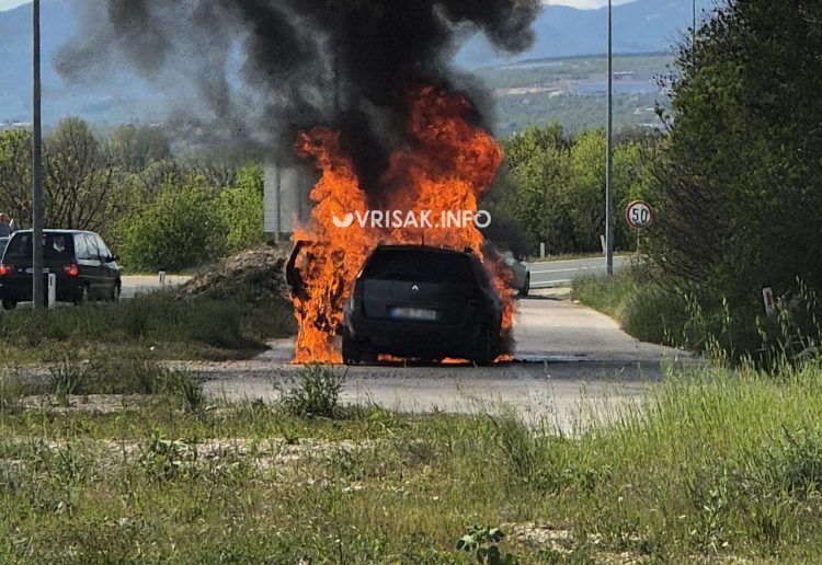 Zapalio se još jedan automobil na cesti Široki Brijeg – Mostar