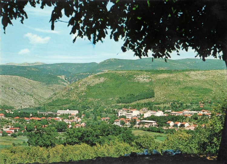 Panorama Širokog Brijega od prije 55 godina