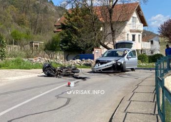 Široki Brijeg: Sudar vozila i motocikla u Oklajima