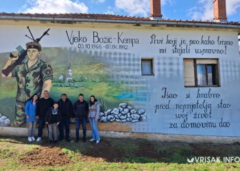 Vjeko Božić Kempa – prvi poginuli hrvatski vojnik na mostarskom ratištu dobio mural
