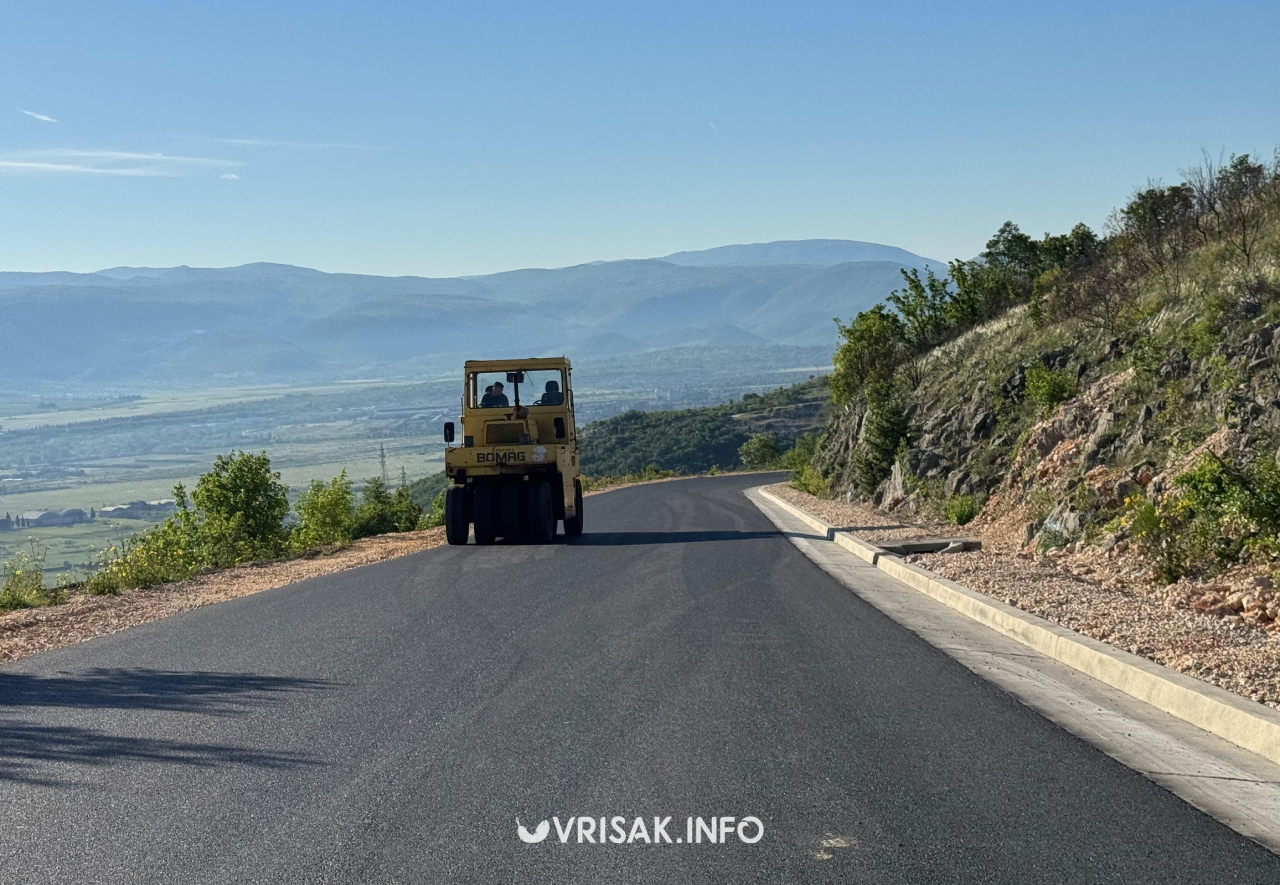 Završeni radovi asfaltiranja prometnice Varda – Rodoč - Vrisak.info