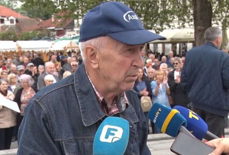 Umirovljenici održali prosvjed: “Ne tražimo milostinju već poštovanje”