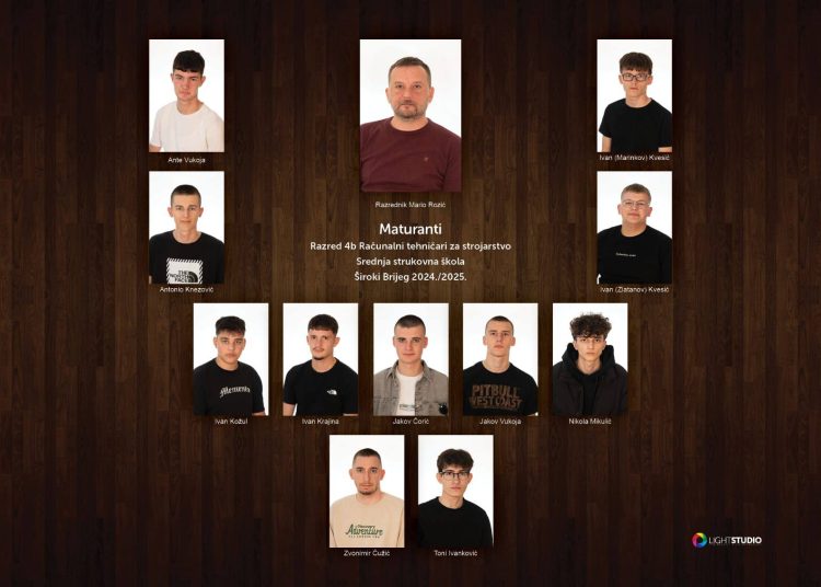 Široki Brijeg: Pogledajte fotografije maturanata SSŠ