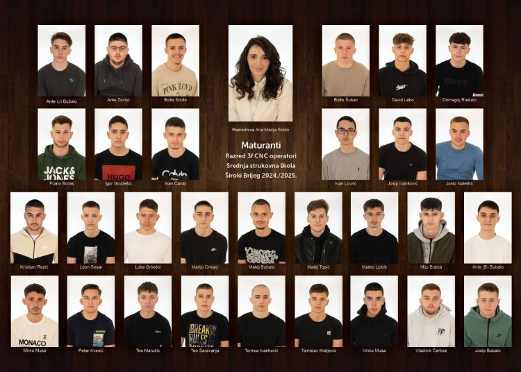 Široki Brijeg: Pogledajte fotografije maturanata SSŠ