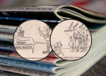 Sportske i društvene karikature Marka Knezovića Ćope iz 1976. godine