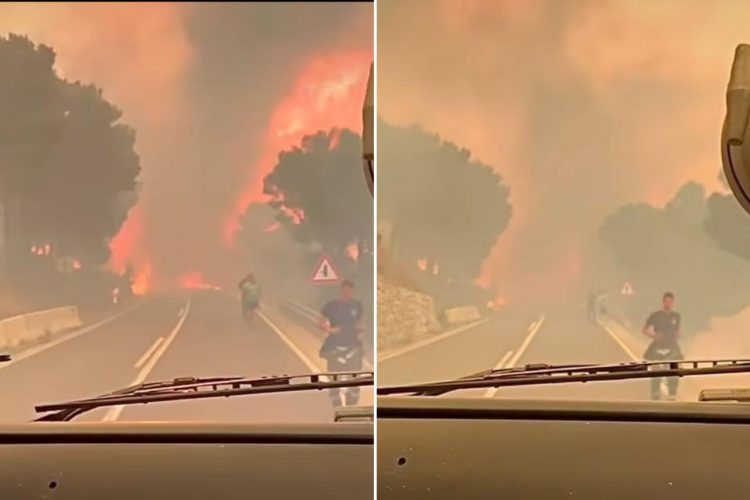 Dramatični prizori iz središta požara: Splitski vatrogasci objavili snimku iz vozila