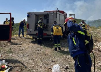 Vatrogasci gase požar na nepristupačnom terenu između Gruda i Posušja