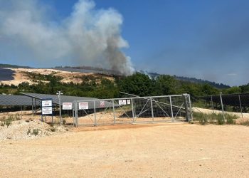 Ponovno aktivan požar u blizini solarne elektrane kod Gruda
