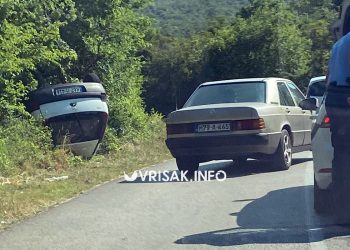 Široki Brijeg: Vozilo nakon slijetanja završilo na krovu između Jara i Uzarića