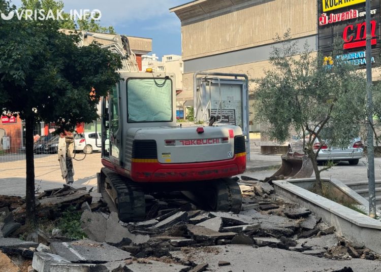 Široki Brijeg: Radovi na Trgu dr. Ante Starčevića se šire