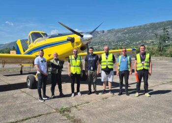 U Zračnu luku Mostar sletio zrakoplov za gašenje požara