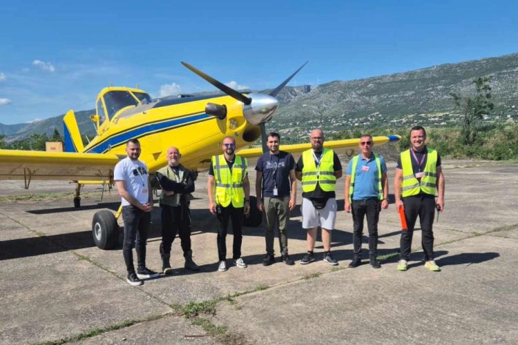 U Zračnu luku Mostar sletio zrakoplov za gašenje požara
