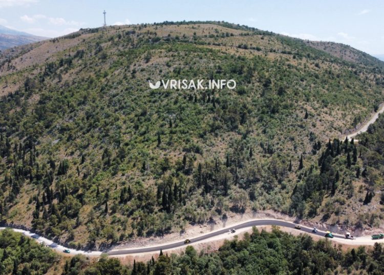 Asfaltira se cesta Čitluk – Mostar, pogledajte Kobilovaču iz zraka