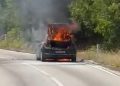 (VIDEO) Izgorio još jedan automobil na cesti Široki Brijeg – Mostar