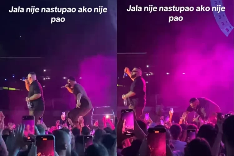 Jala Brat ponovno pao na nastupu, snimka postala viralna