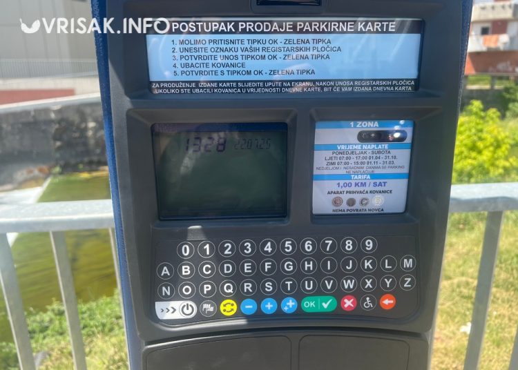 Prvi parking aparati u Širokom Brijegu – početak naplate još nepoznat