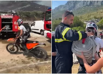 Evo kako je mladić iznenadio vatrogasce u Kaštelima dok se bore s požarom