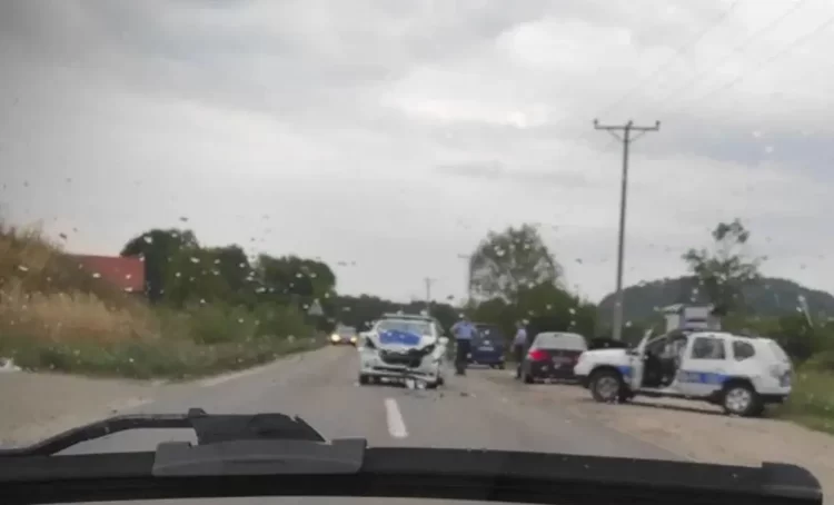 Sudar policijskih vozila tijekom potjere kod Prnjavora