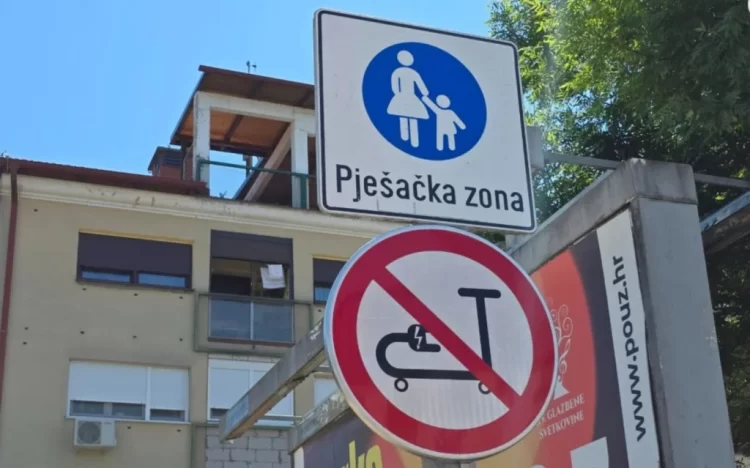 Prvi grad u Hrvatskoj zabranio romobile u pješačkim zonama