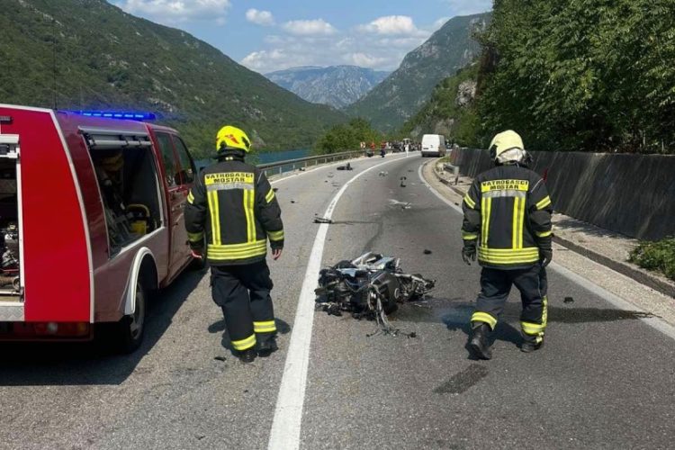 Cesta Mostar – Jablanica zatvorena za promet, poginuo motociklist