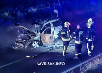 Požar zahvatio automobil u Širokom Brijegu