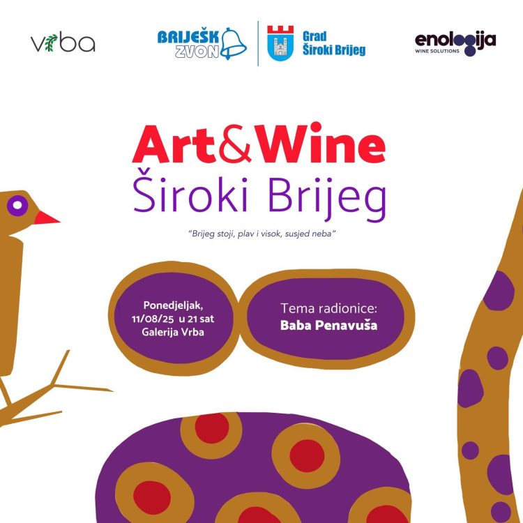 Široki Brijeg: Art & Wine radionica posvećena radovima Babe Penavuše