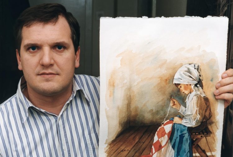 Autor poznate slike ”Hrvatica s trobojnicom” oglasio se otvorenim pismom