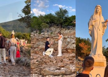 Emotivna prosidba na Brdu ukazanja u Međugorju