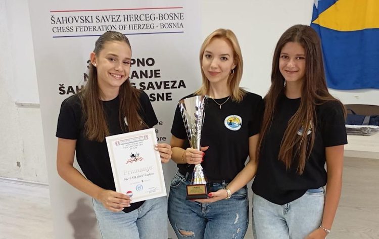 Šahistice Čapljine prvakinje šahovskog saveza HB
