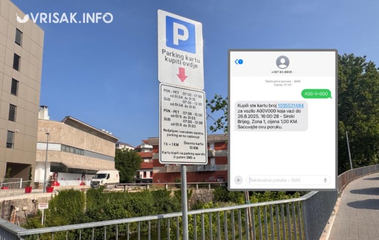 Široki Brijeg: SMS naplata parkinga samo preko HT Eroneta, evo kada će ostale mreže