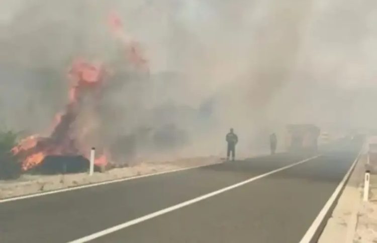 Zbog požara zatvorena cesta Neum – Stolac