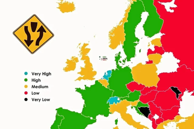Objavljena karta kvalitete cesta u Europi: Evo na kojem je mjestu BiH