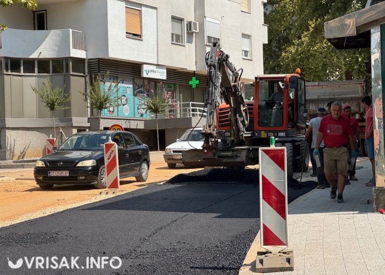 Široki Brijeg: Počelo asfaltiranje u središtu grada