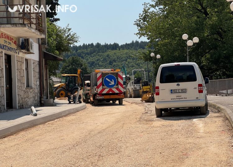 Široki Brijeg: Počelo asfaltiranje u središtu grada
