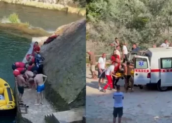 (VIDEO) Teško ozlijeđen mladić nakon skoka s Plivskog vodopada u Jajcu