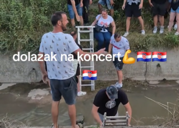 Thompsonovi fanovi prelazili kanal da stignu na koncert
