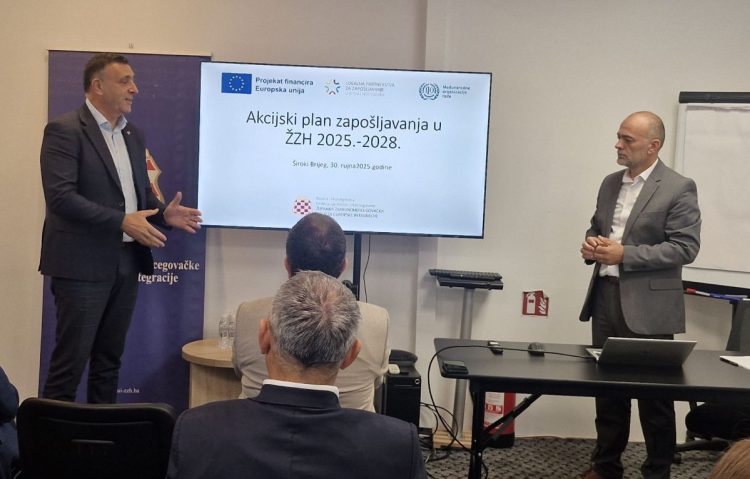 ŽZH predstavila Akcijski plan zapošljavanja: Mladi, žene i nezaposleni u fokusu do 2028. godine