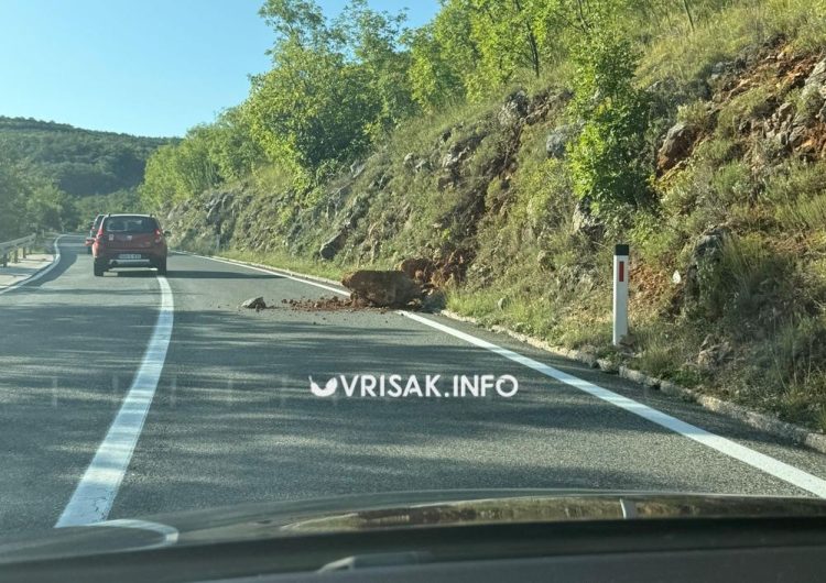 Odron na cesti Široki Brijeg – Posušje, vozači se pozivaju na oprez